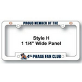 Polypropylene Plastic Automobile License Frames w/1 1/4" Wide Panel